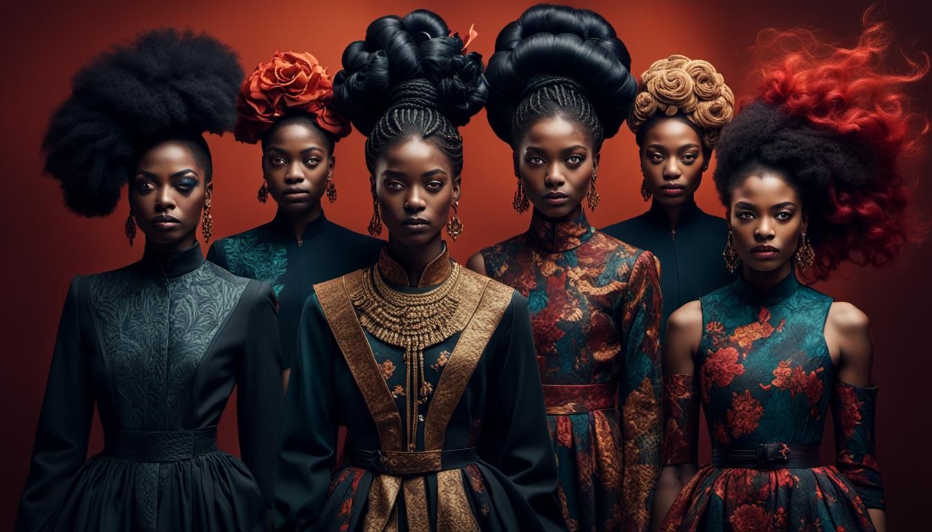 Empowered Women in Conceptual 3D Portrait Series