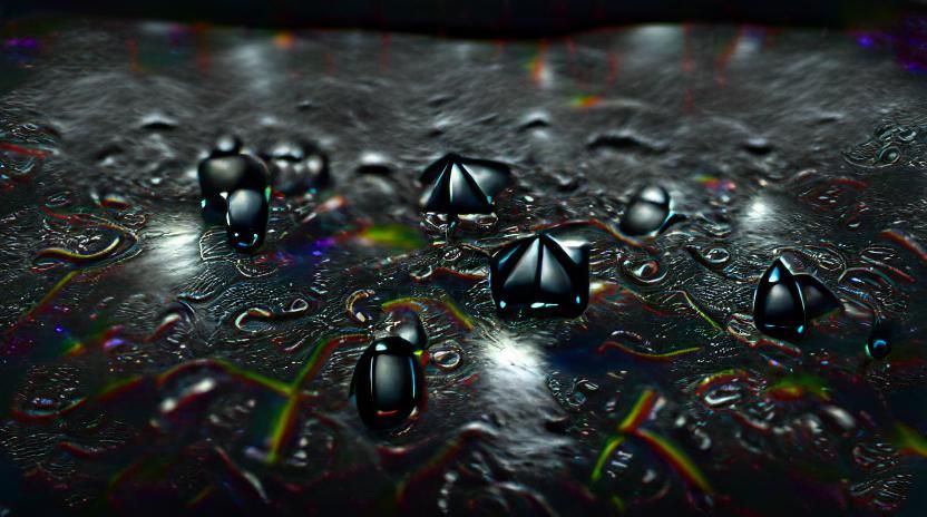 raindrops falling in slow motion