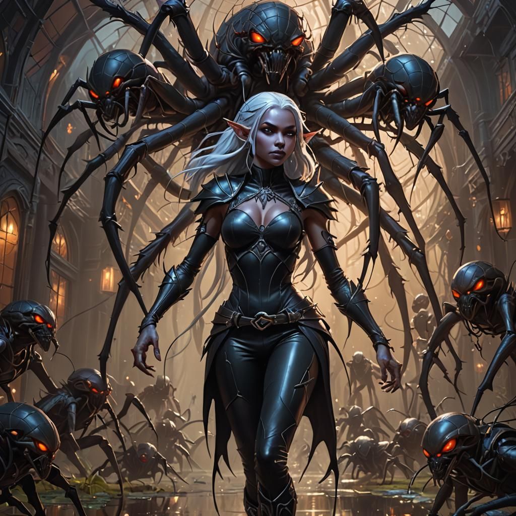 Queen of the Demonweb Pits (In Her Drow Form)