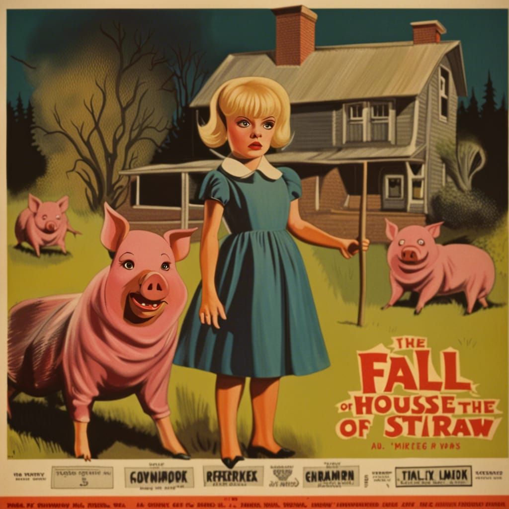 Three Little Pigs Horror Movie Poster