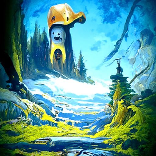 Adventure Time as Oil Painting by James Gurney