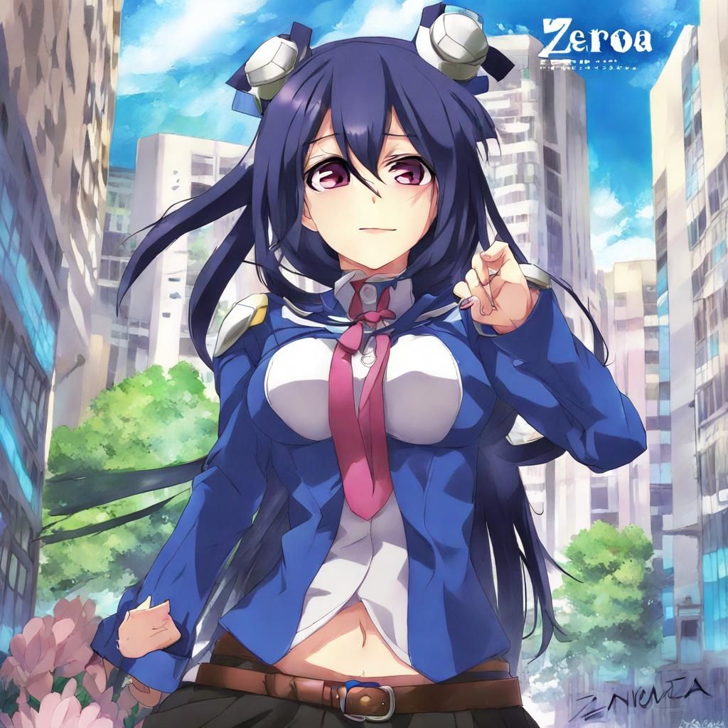 Anime-Inspired Character Portrait in Manga Style