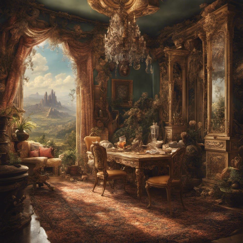 Epic Cinematic House: Clean, Detailed Digital Art