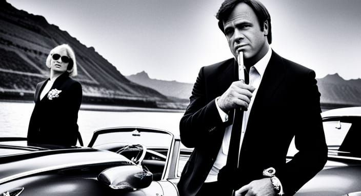 Danny DeVito as James Bond in Aston Martin