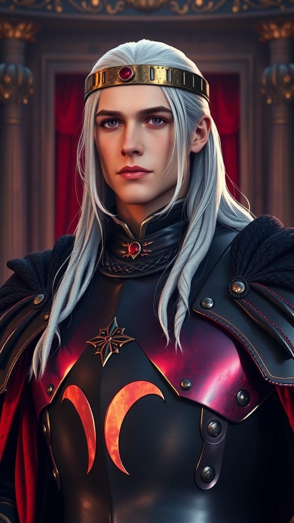 Aegon Targaryen: The Conqueror in Vibrant Iridescent Armor