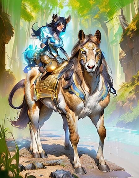 Detailed Cat Taur Portrait in Artgerm Style