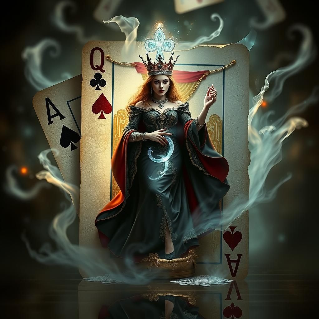 Queen of Clubs Emerges With Eldritch Magic