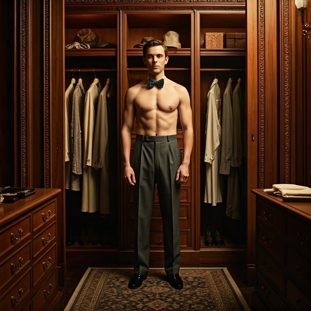 Beefcake shirtless butler Thomas Barrow (Robert James-Collie...