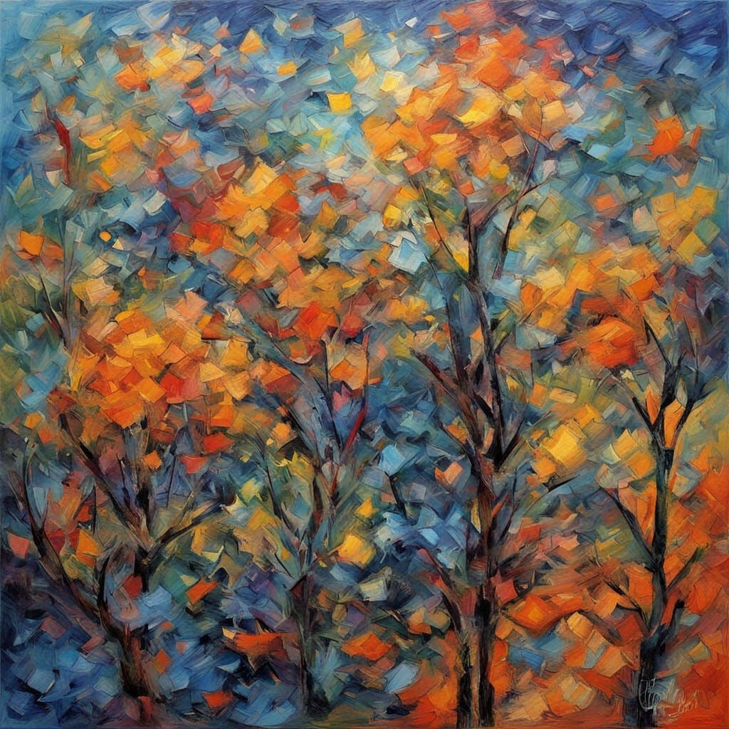 Dreamlike Surrealism in Neo-Impressionist Oil Painting