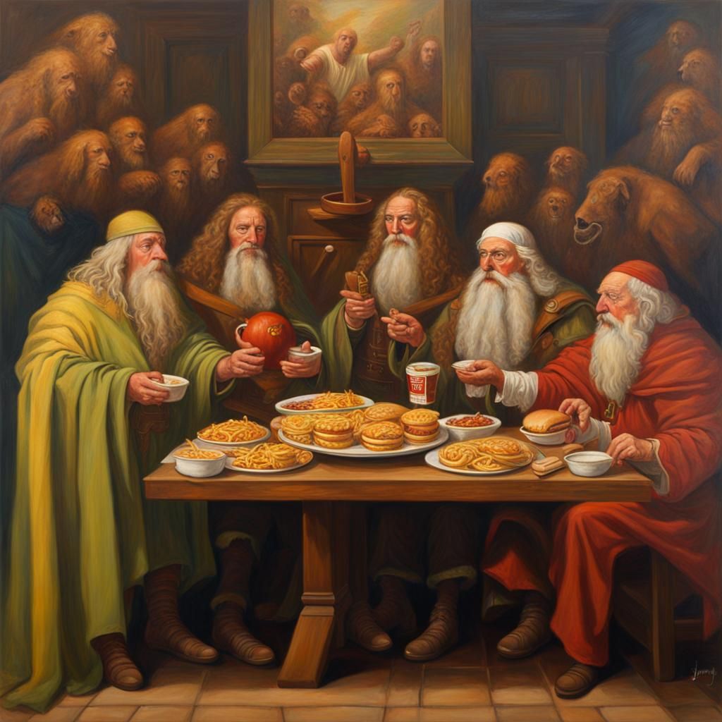 Fast Food Mascots Recreate Da Vinci's Supper