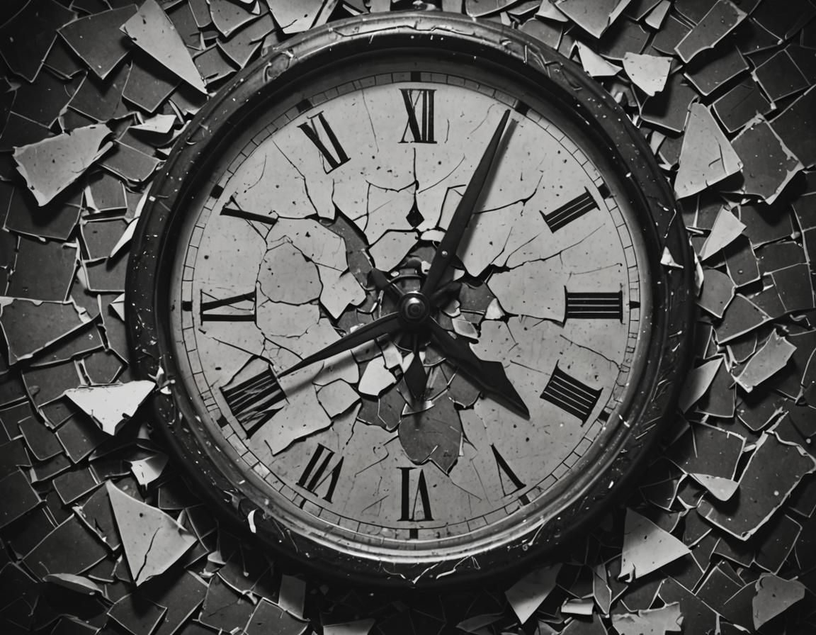 Shattered Heart: A Surreal Portrait of Lost Love