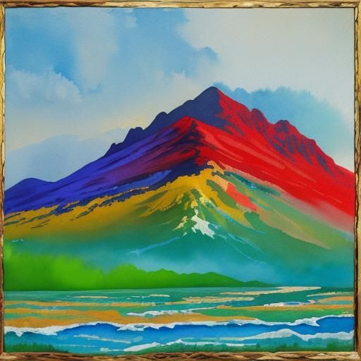 Desolate Scene as Impressionist Gouache Masterpiece