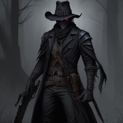 Undead Gunslinger in Dark Souls Style