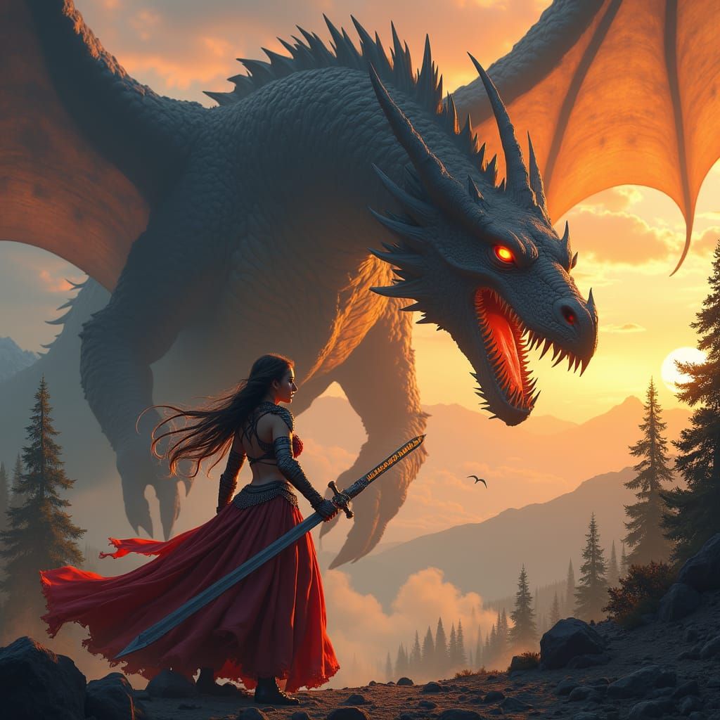 Princess and Dragon Epic Fantasy Showdown