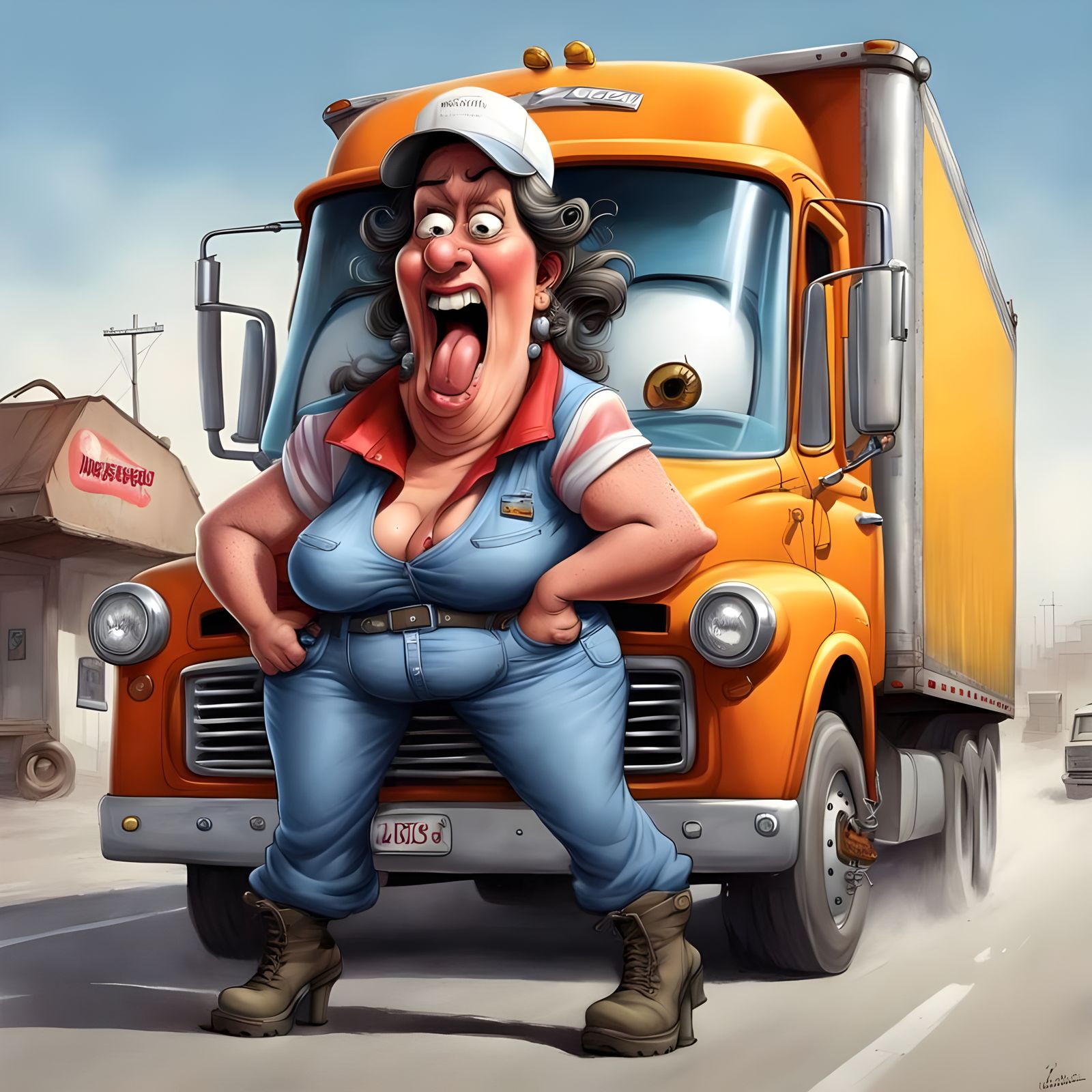 Infamous Truck Driver ~ Large Marge