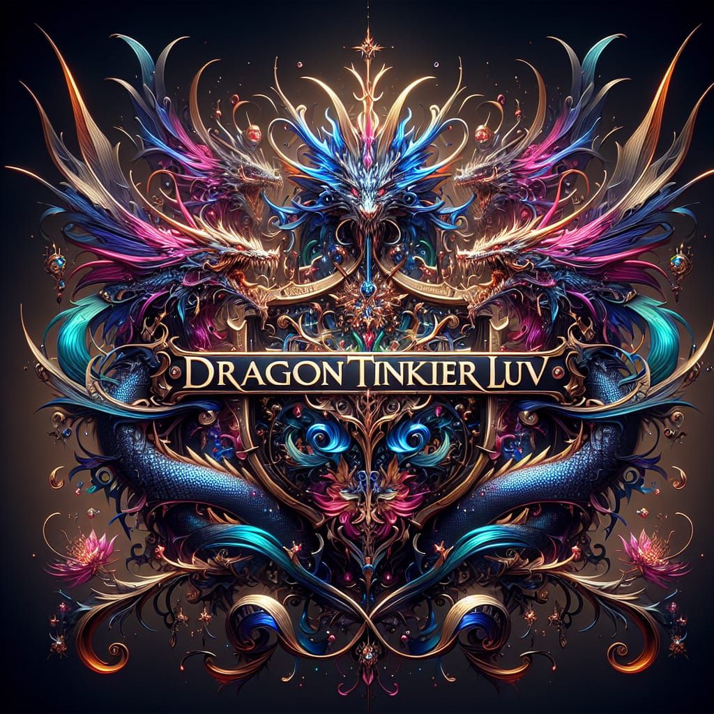 Fantasy Logo in Deep Complementary Colors