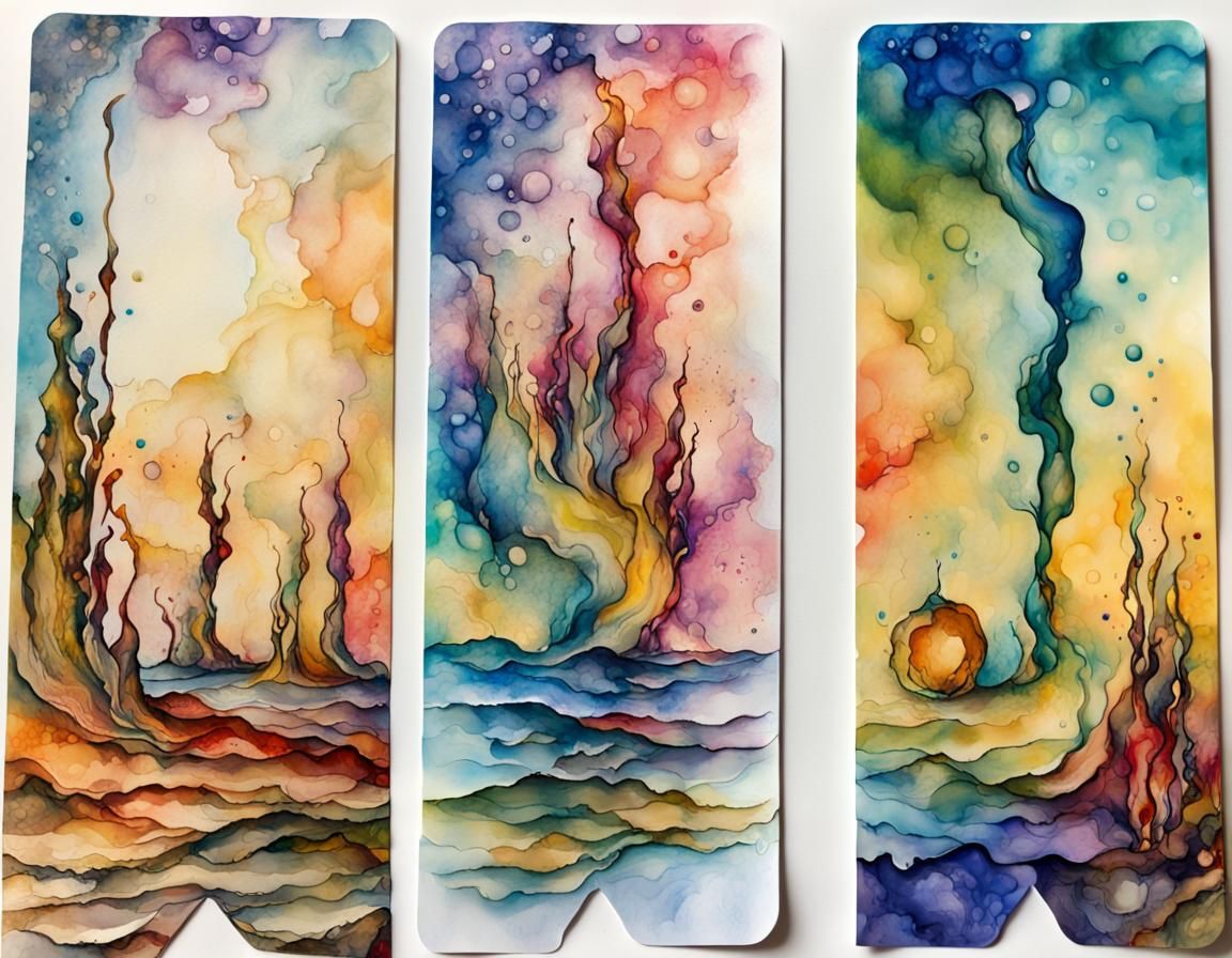 Surrealist Bookmarks in Salvador Dali Style