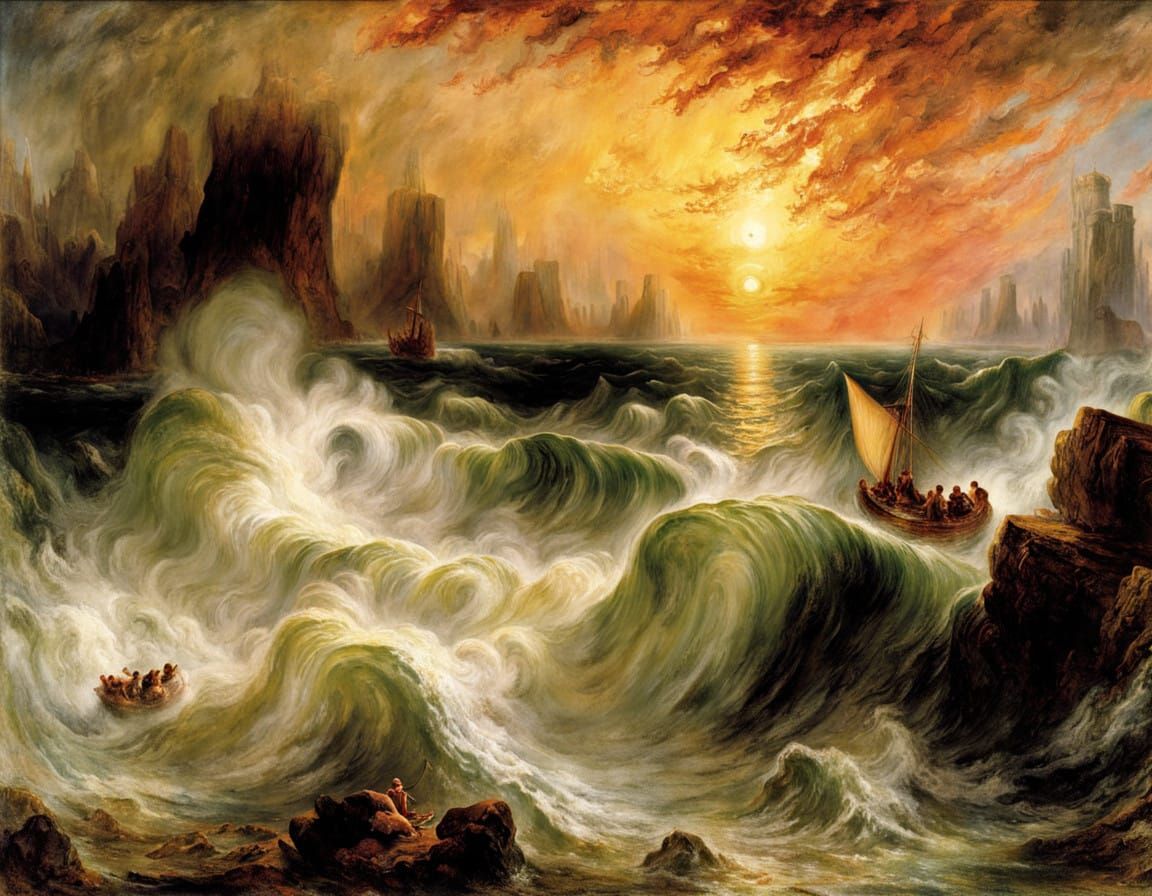 Turner-Inspired Stormy Seascape