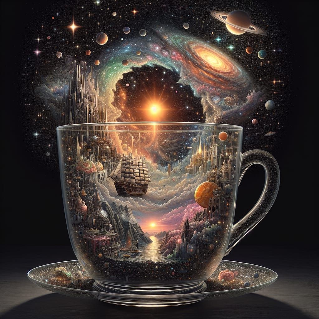 Galactic Terrestrial Sunrise in a Teacup