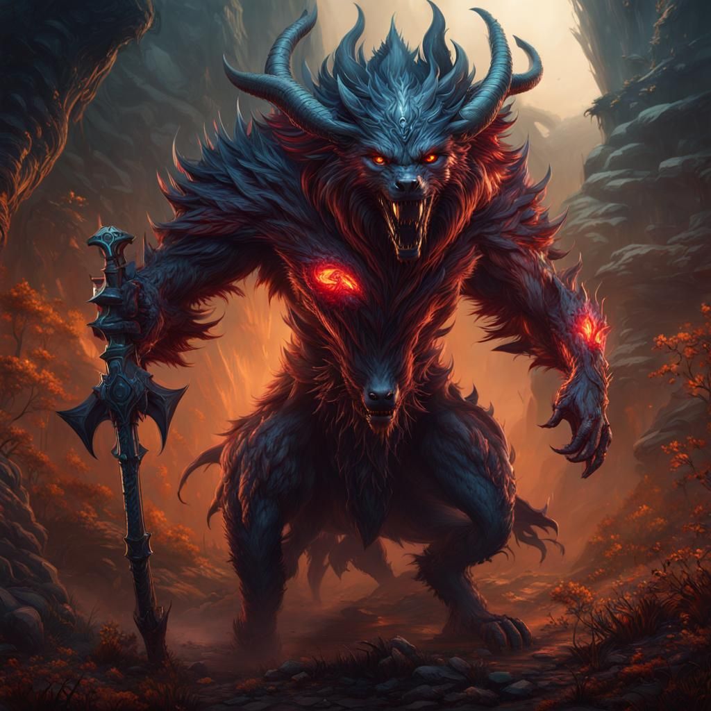 Nokken Skinwalker Hybrid in Detailed Matte Painting