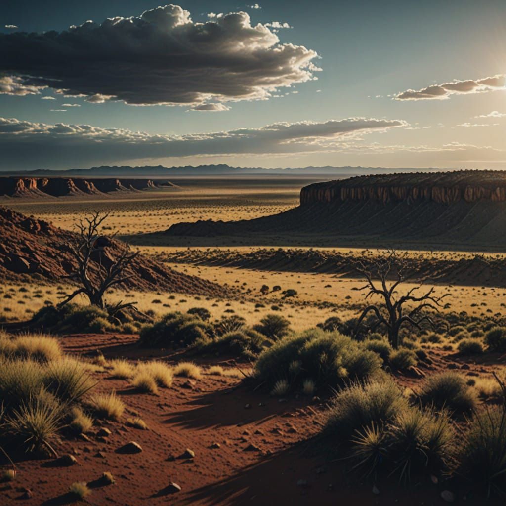 Surreal Cinematic Film Still Captures the Endless Outback in...