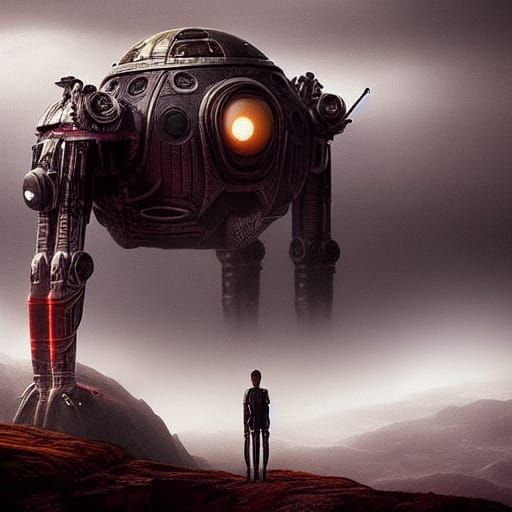 Epic Alien Encounter: Digital Matte Painting