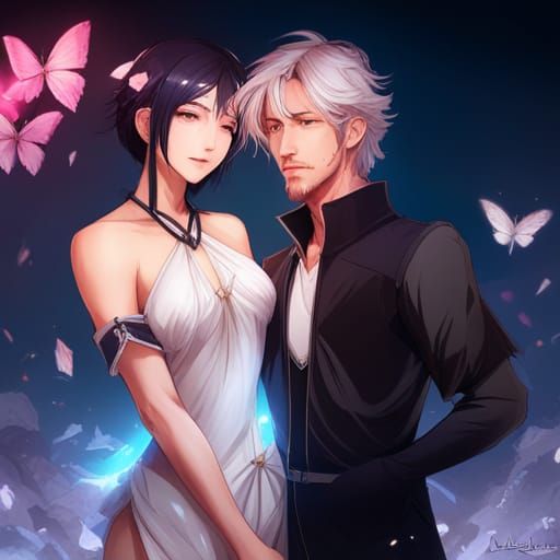 Butterfly Portrait in Hyperdetailed Style