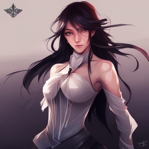 Butterfly Portrait in WLOP Style