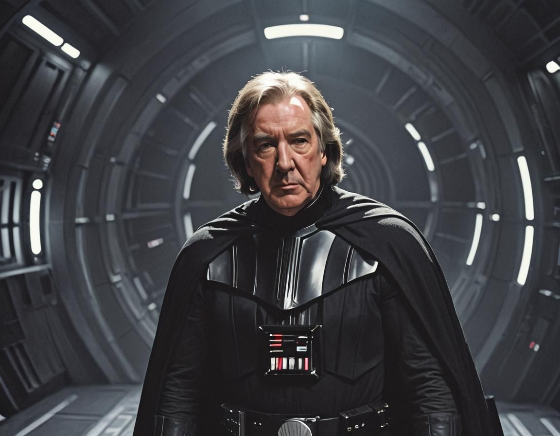 Alan Rickman as Darth Vader: A Digital Portrait