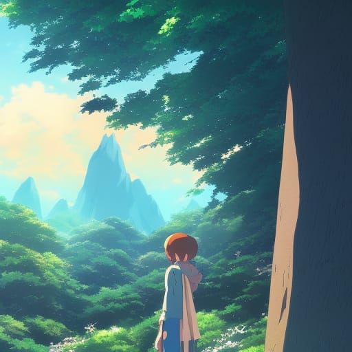 Anime Key Visual in Ghibli Style, 8K