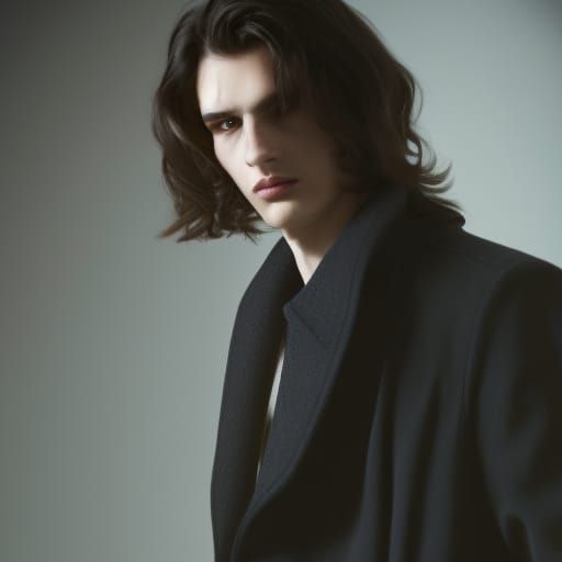 Smirking Vampire in Dark Fantasy Style