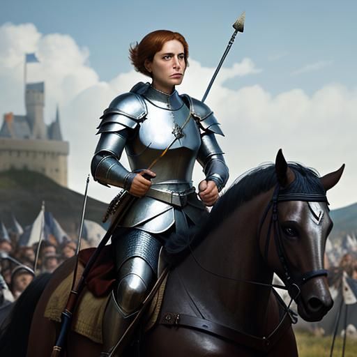 Joan of Arc Leads Battle in Hyperreal Detail