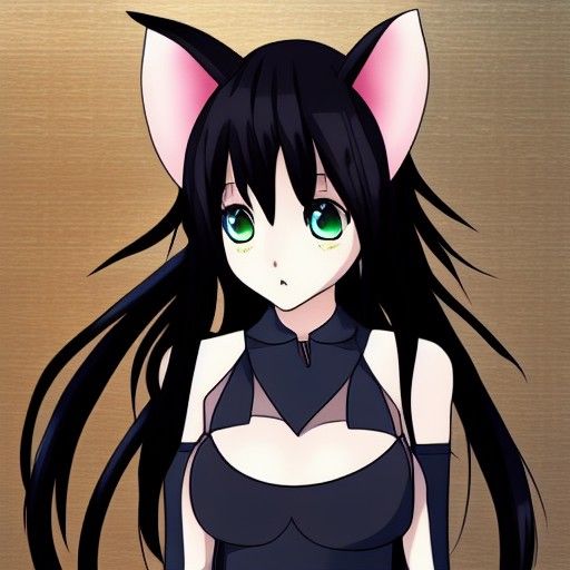 Anime Catgirl Illustration
