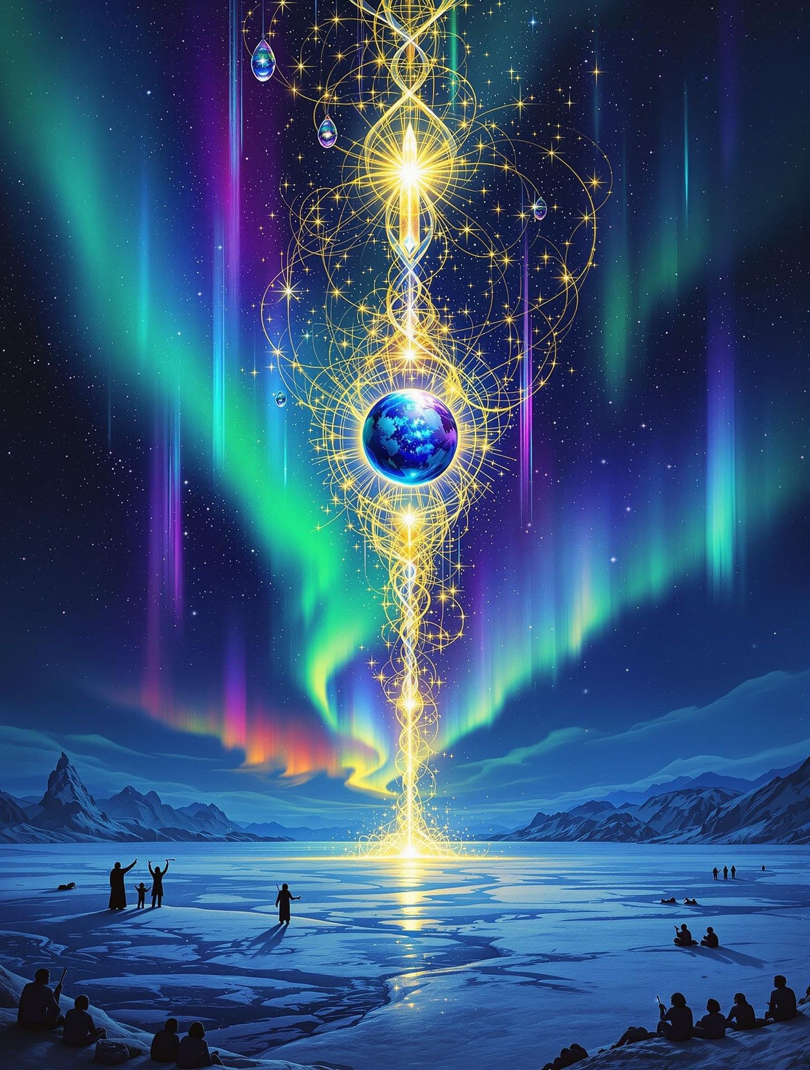 Cosmic Symphony of Aurora Borealis in the Northwest Territor...