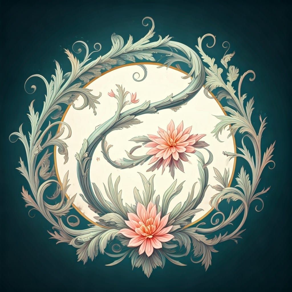 Ethereal Dreamscape with Intricate Patterns