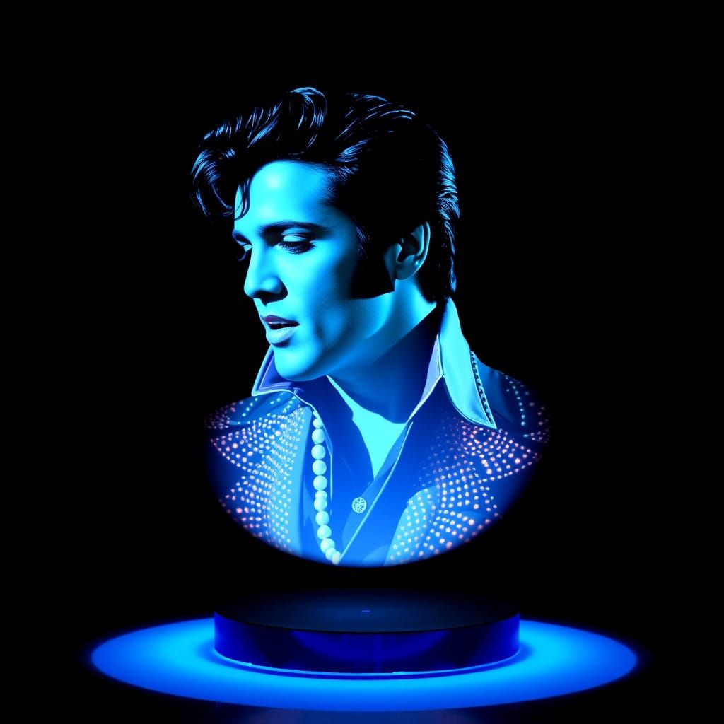 Elvis as a Holographic Projection in a Celestial Setting