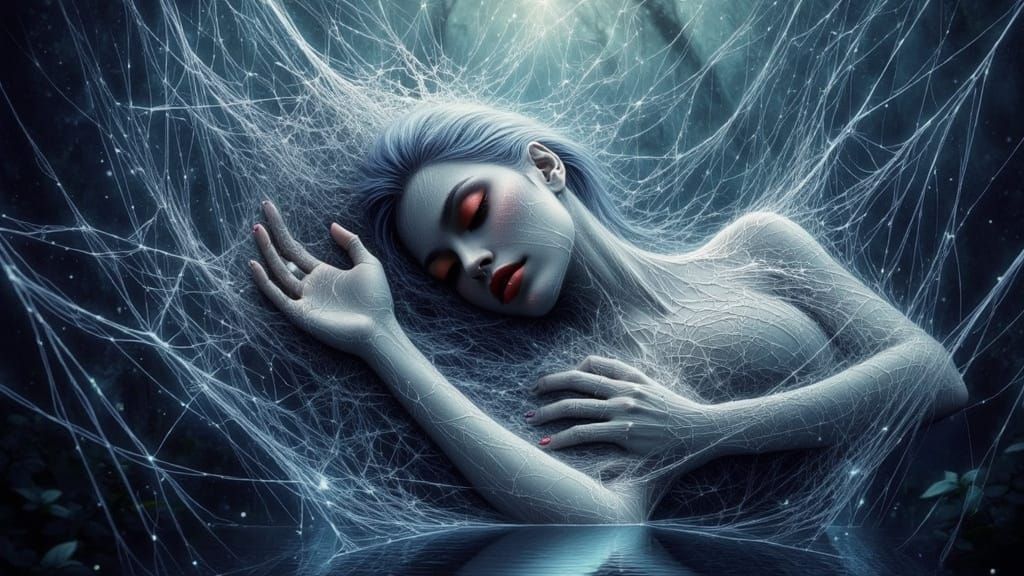 Hyperrealistic Dark Fantasy Soul in Swamp Dream