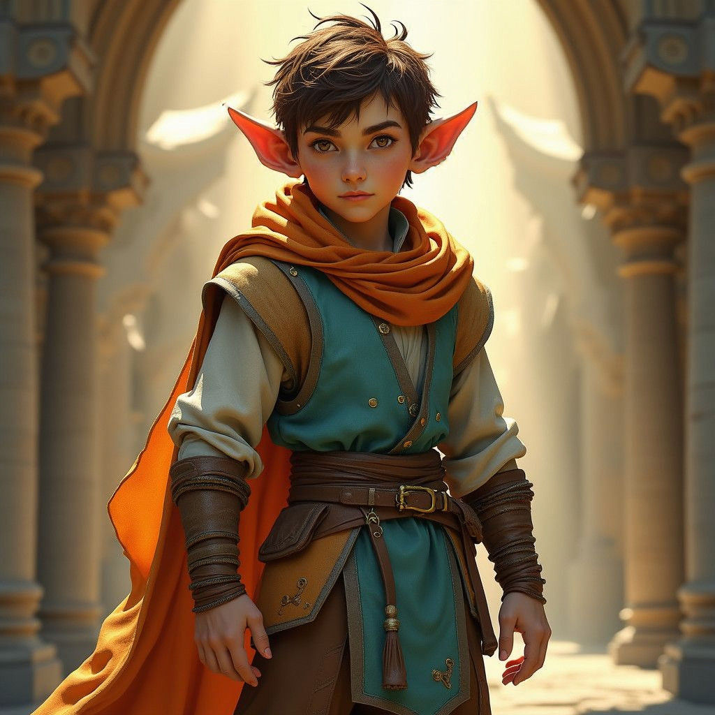 Charismatic Halfling Monk Dancer: Fantasy Concept Art