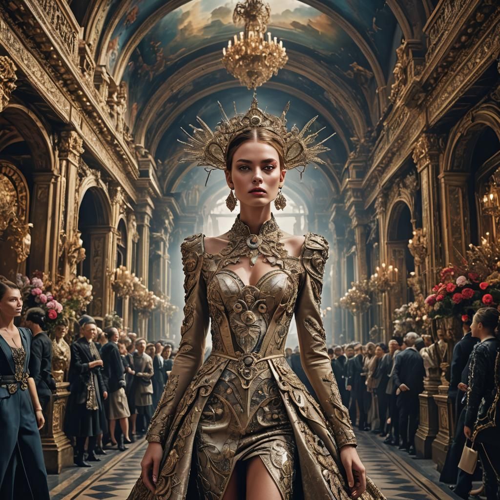 Beautiful Model on Magazine Cover: Digital Matte Painting