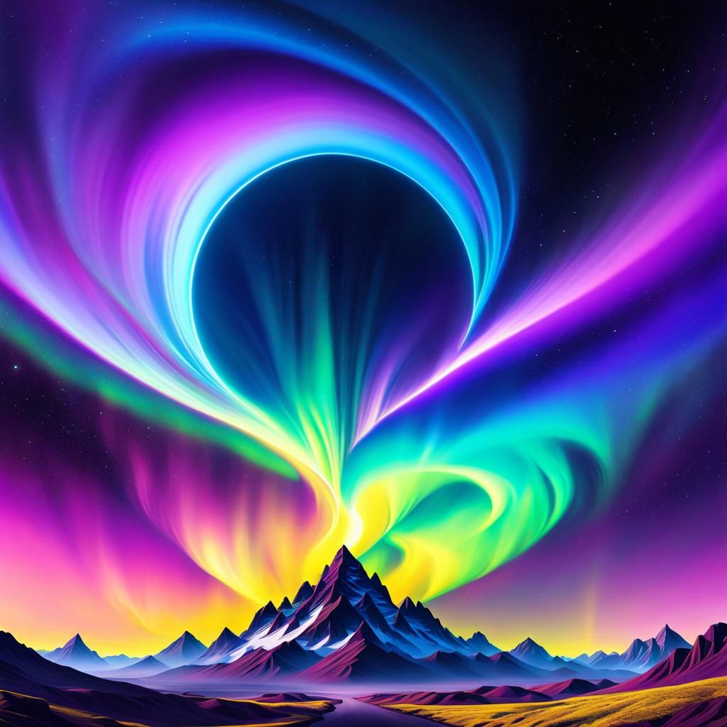 Cosmic Aurora Dreamcore Landscape in Unreal Engine