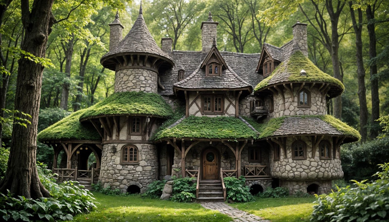 Whimsical Elven Cottage in Enchanted Forest