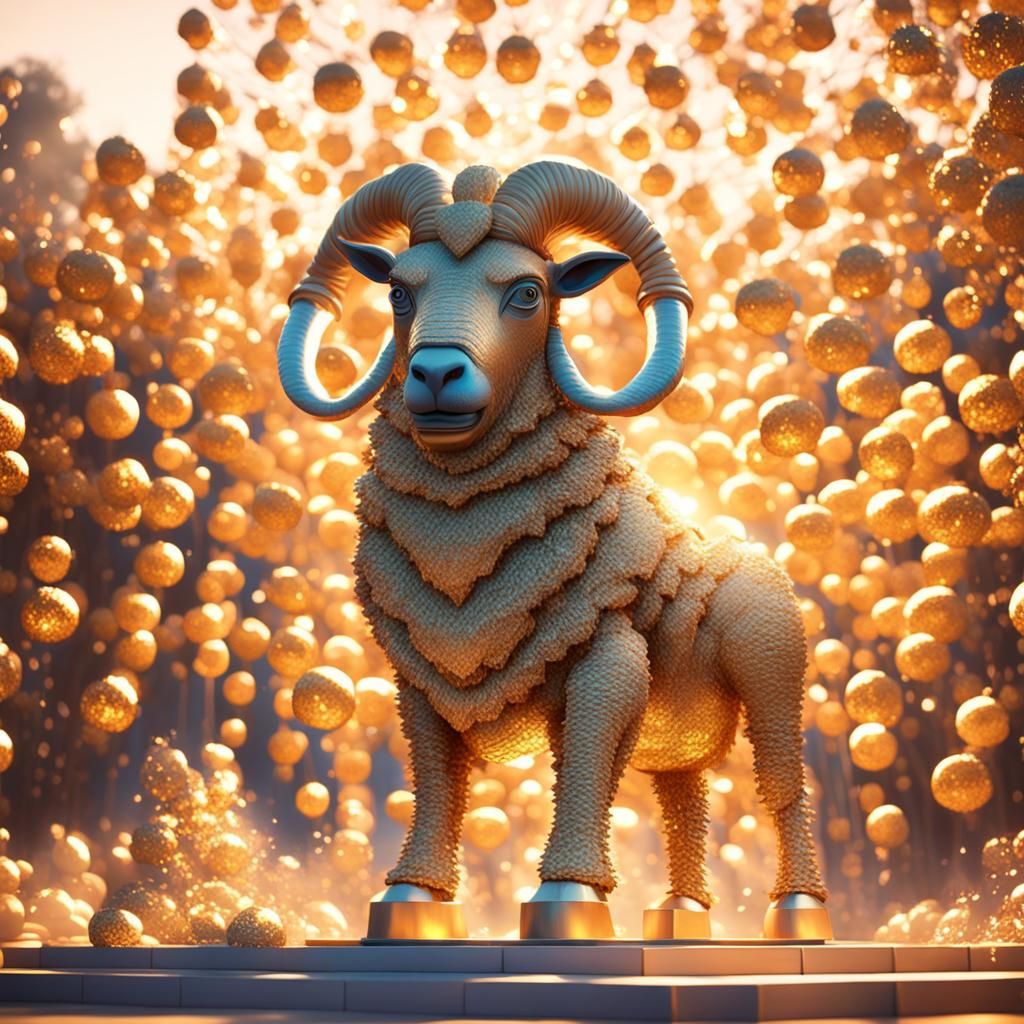 Baa: Canaanite God Sculpture in Lo-fi Style