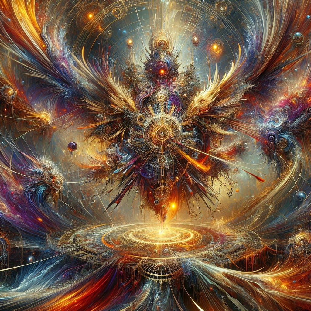 Fantastical Matte Painting Radiating Frenzy in 8k