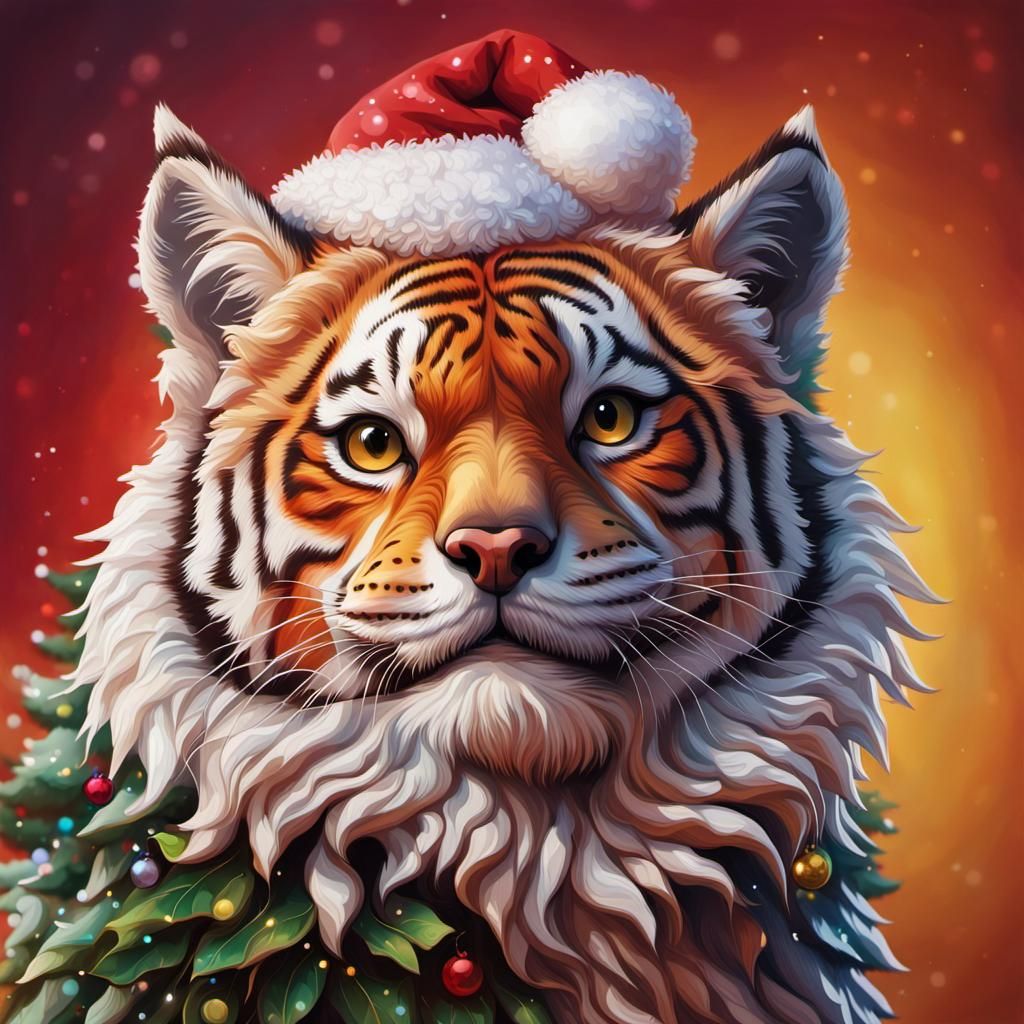 Christmas tiger