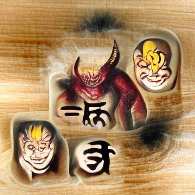 Four Demons (Shima) Obstructing Enlightenment