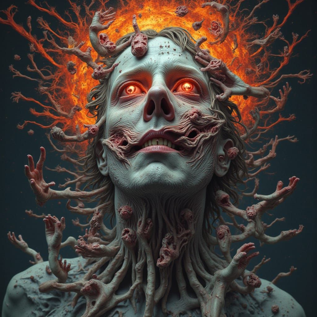 Photorealistic Mindscape of Emotions and Madness