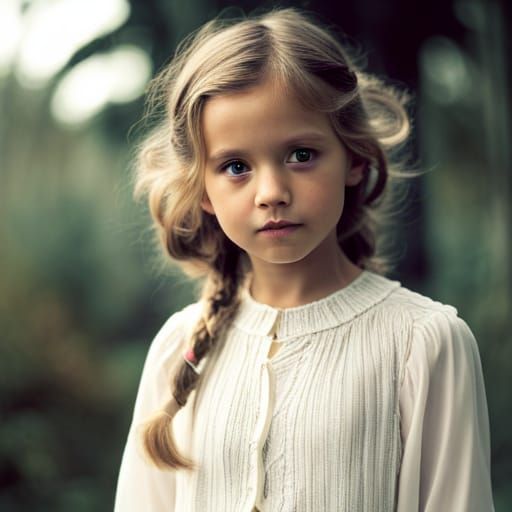 Stylized Portrait of a Girl