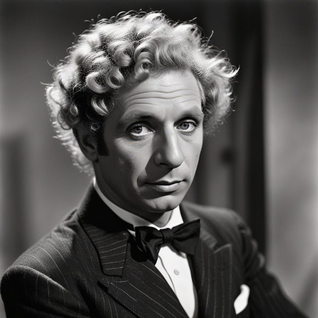Harpo Marx in Silly Clown Character