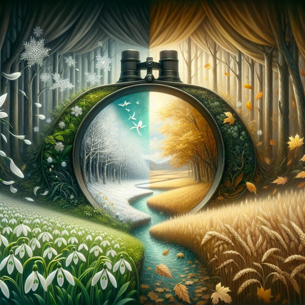 Fantasy Binoculars: Spring Rebirth and Autumn Harvest