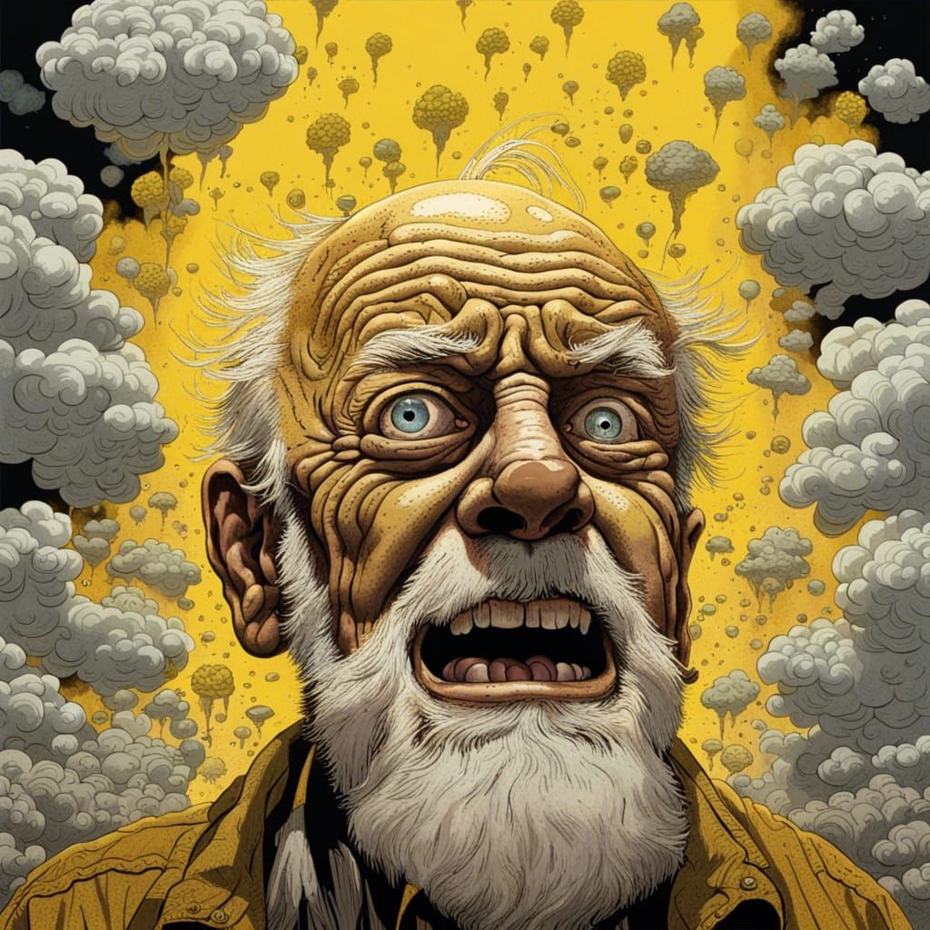 Hyperdetailed Social Realism: Old Man and Mustard